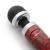 Doxy Die Cast 3R Rose Pattern - очень мощный безпроводной вибратор-микрофон в алюминиево-титановом корпусе, 28х4.5 см (красный) 