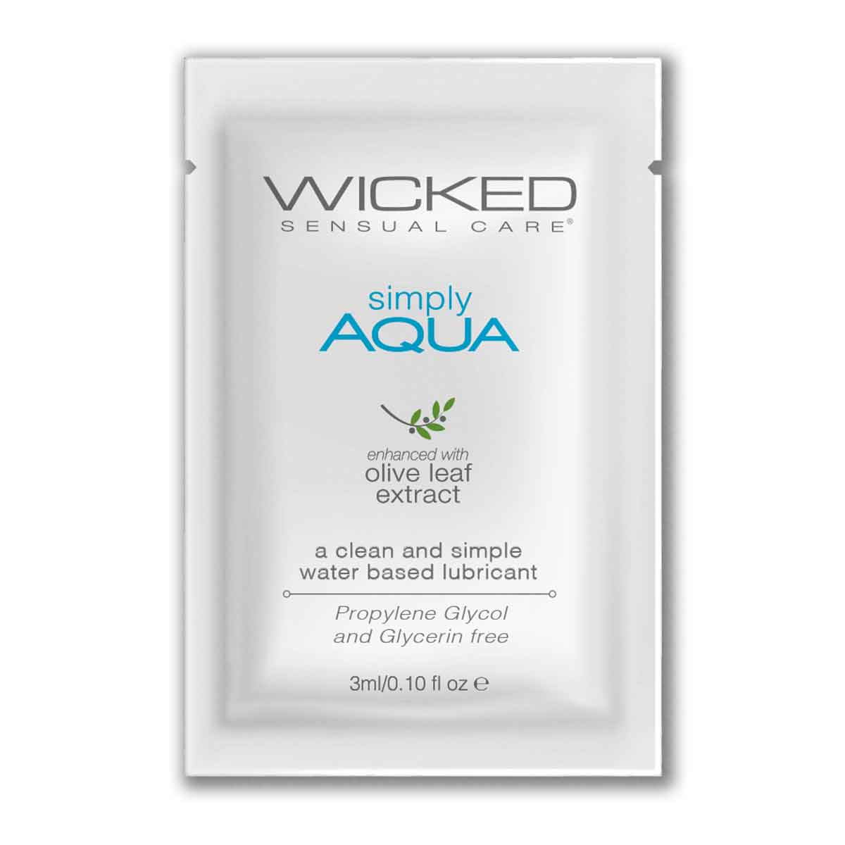 Wicked Simply AQUA - Легкий лубрикант на водной основе, 3 мл