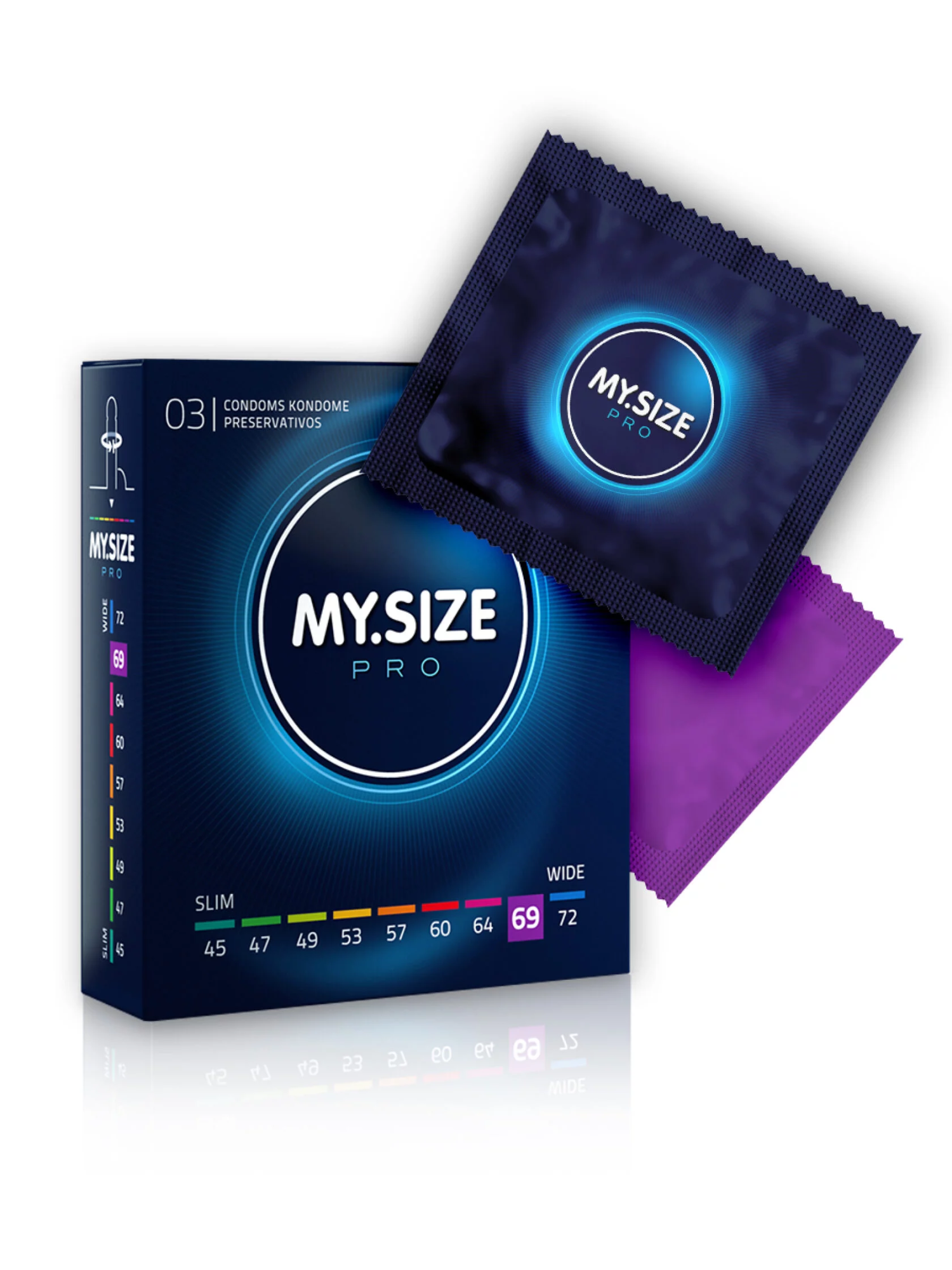 MY.SIZE №3 размер 69 латексные презервативы, 3 шт