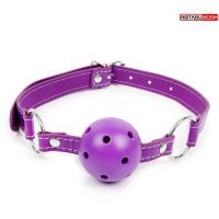 NoTabu - Кляп-шарик с дырочками для воздуха, 4 см (фиолетовый)