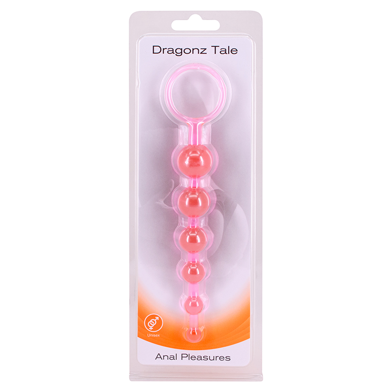 DRAGONZ TALE ANAL - Анальная цепочка розовая, 20 см (розовый)