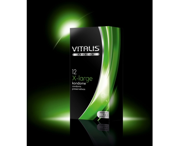 Презервативы увеличенного размера Vitalis premium - 12 шт. в уп.
