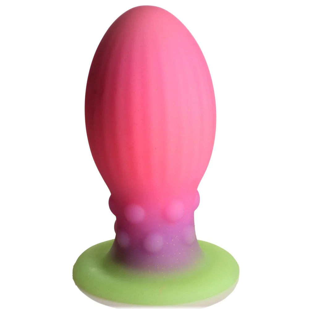 Creature cocks Xeno Egg Glow In The Dark Silicone Egg - фантазийный фаллоимтатор яйцо инопланетянина, XL 17.6х7.9 см