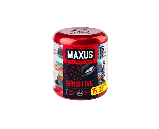 Maxus Sensitive - ультратонкие презервативы в ж/б, 15 шт