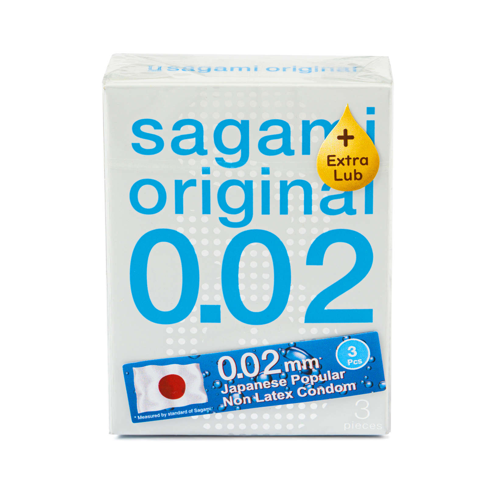 Sagami Original 002 №3 Extra Lub - Презервативы полиуретановые 3 шт от ero-shop