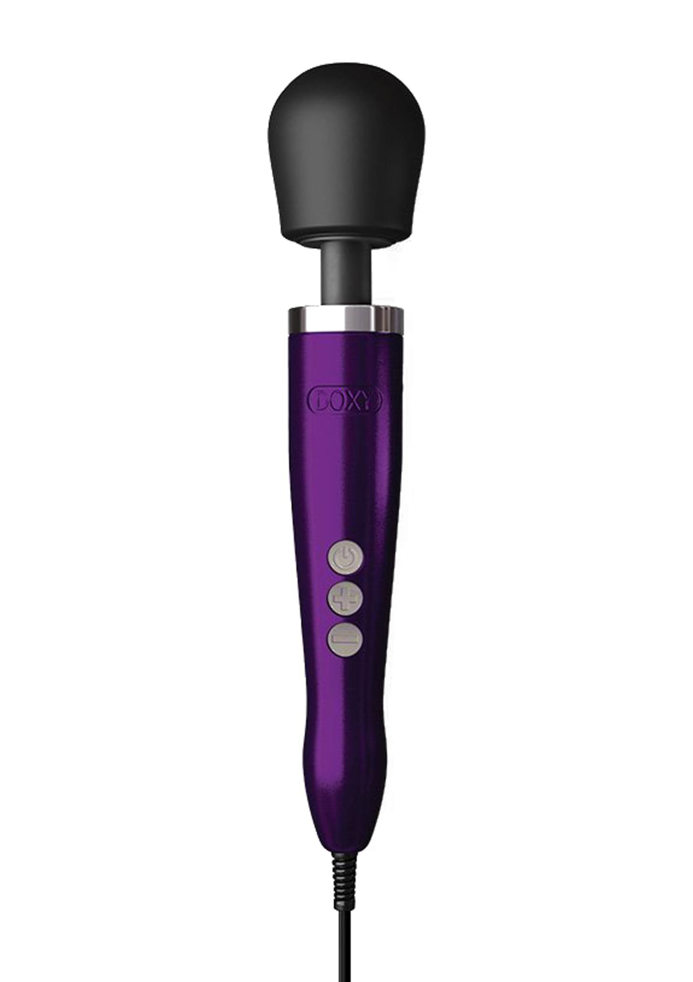 Doxy Die Cast - вибратор микрофон в алюминиевом корпусе, 34х6 см (фиолетовый) - фото 1