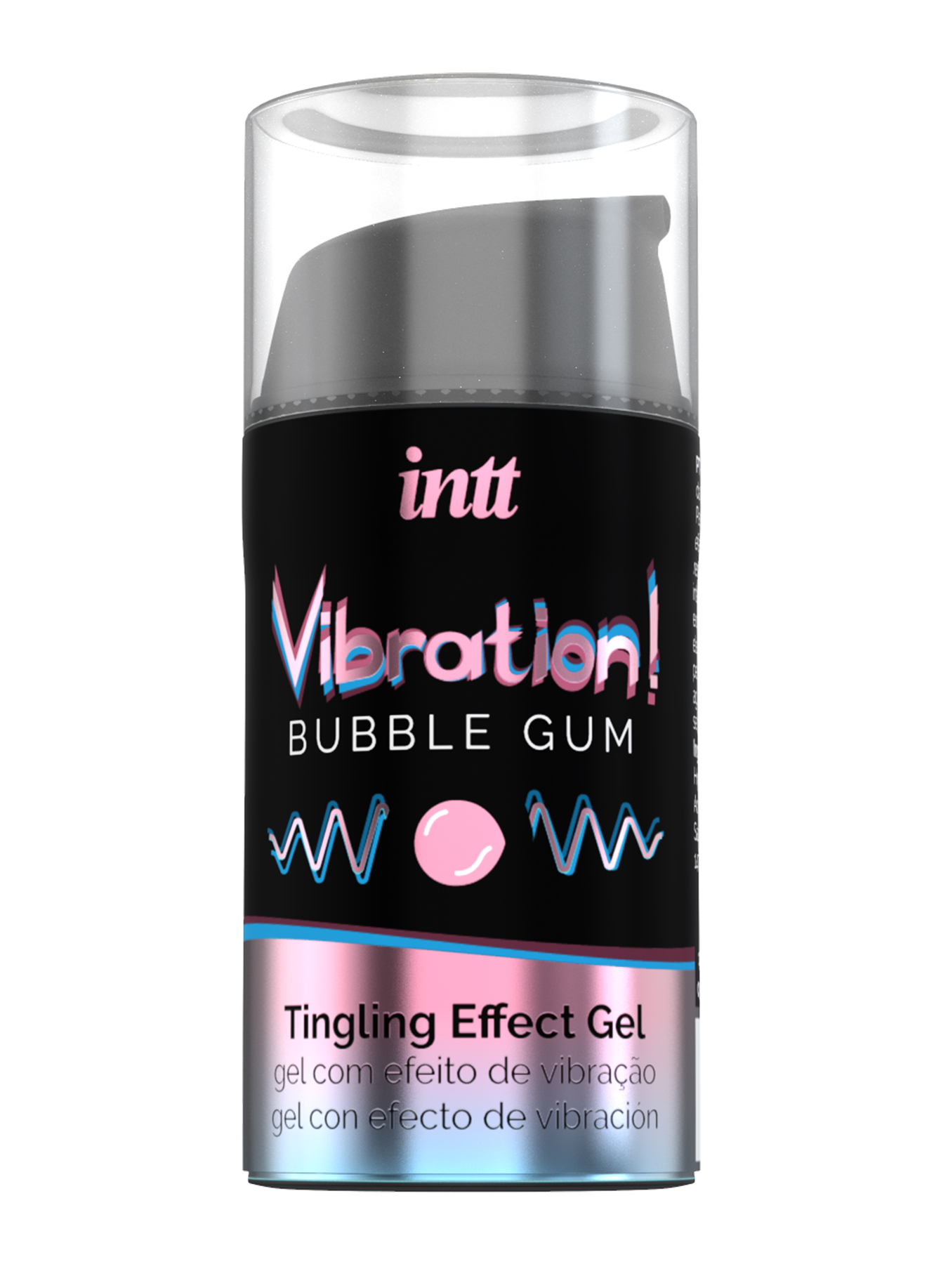 Жидкий интимный гель с эффектом вибрации Bubble Gum, 15 мл
