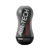Tenga Air-Tech Squeeze Strong - Многоразовый мастурбатор с вакуумным эффектом, 17х8 см (чёрный)