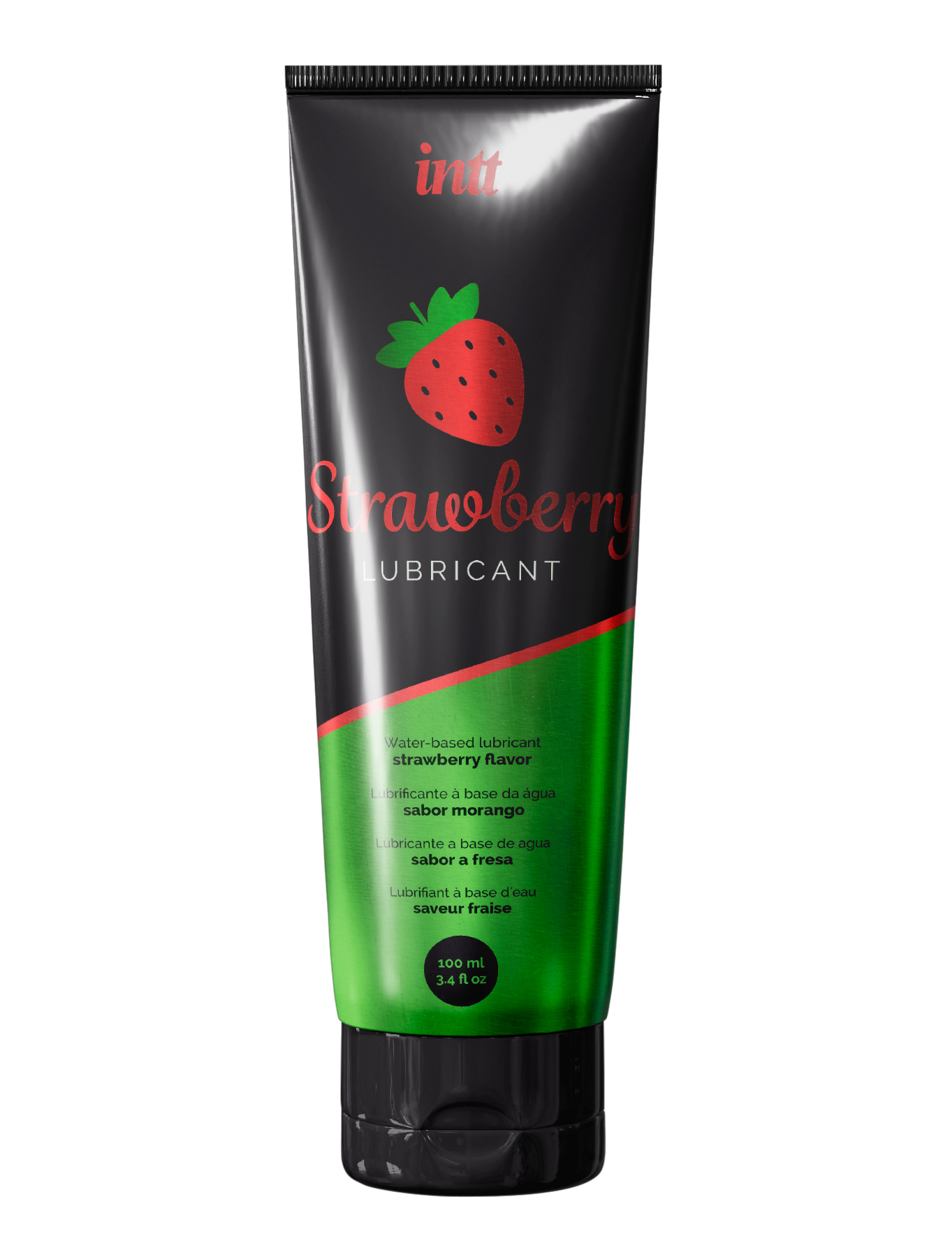 INTT Strawberry Lubrificant - оральный лубрикант с ароматом и вкусом клубники, 100 мл - фото 1