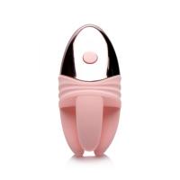 Inmi Vibrassage Caress Vibrating Clit Teaser - клиторальный стимулятор, 9.1х4 см (розовый)