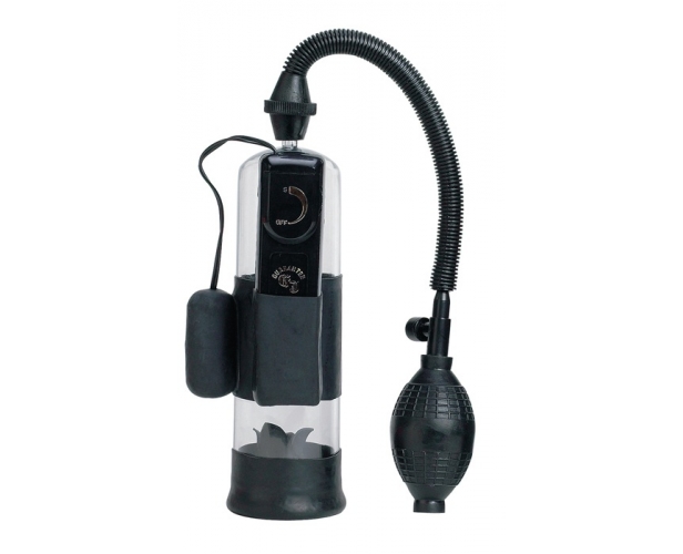 Seven Creations Power Pump - Вакуумная помпа с вибрацией, 18х6 см (чёрный)
