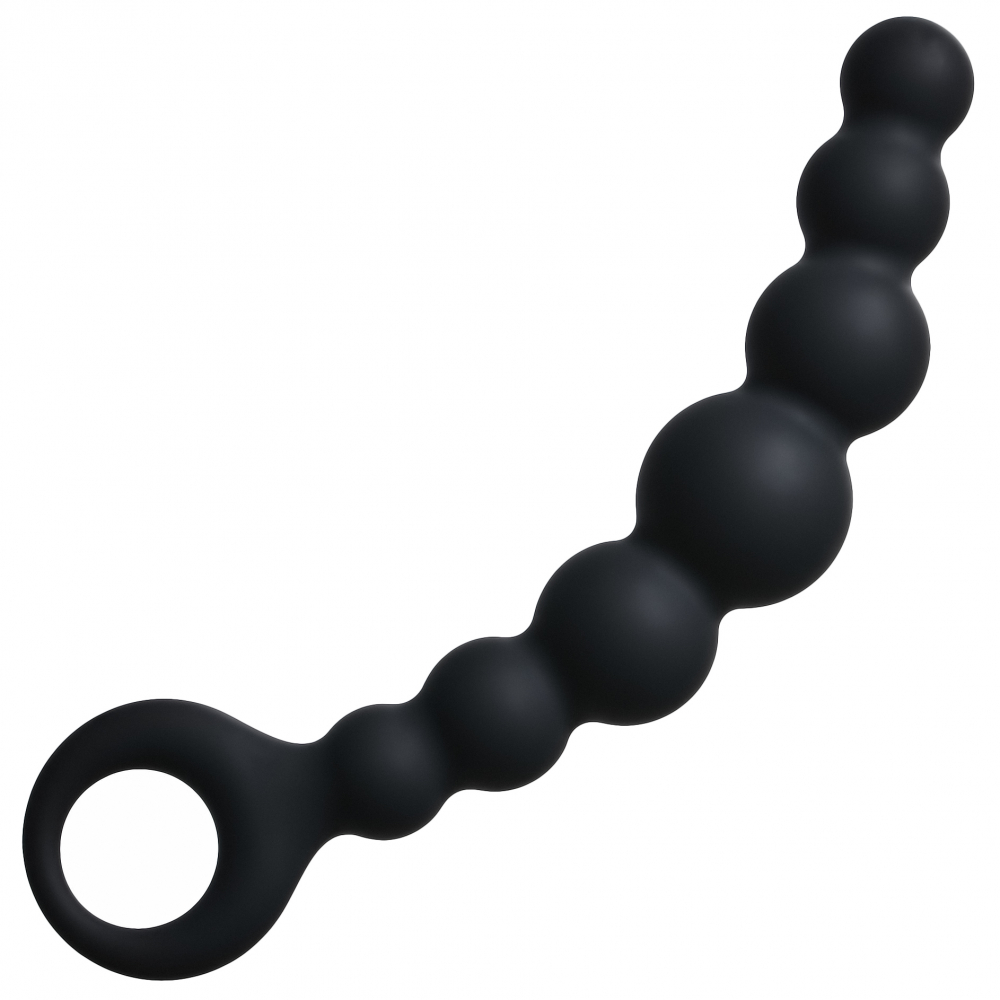 Flexible Wand - Упругая анальная цепочка, 18 см (черный)