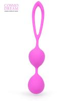 COSMO DREAM - Вагинальные шарики со смещенным центром, 17 см (розовый)