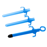 Trinity Vibes Lube Launcher - набор из 3 шприцов для лубриканта, 8.9х1.27 см (голубой)