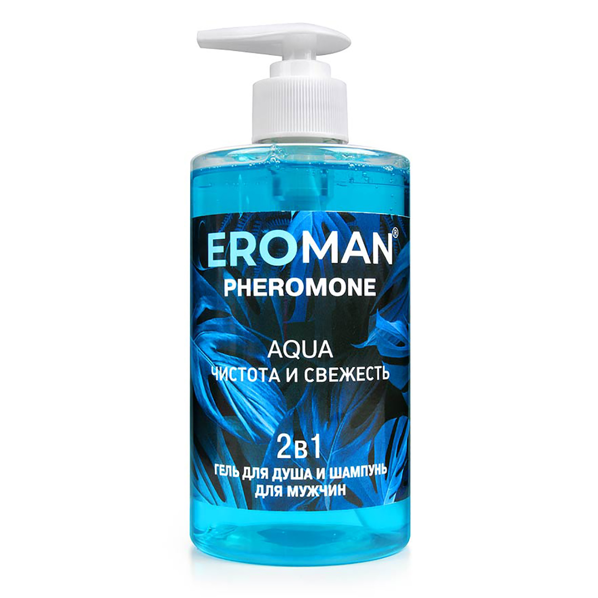 Биоритм Eroman Аqua - Гель для душа и шампунь с феромонами, 430 мл