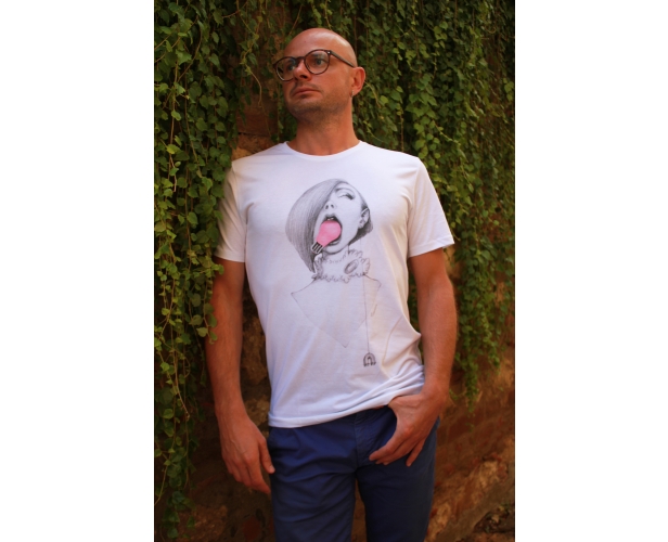 Gvibe - мужская футболка, девушка с лампочкой (L) от ero-shop
