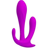Baile Edgar - Анально-вагинальная пробка-стимулятор, 11.4х2.5 см (фиолетовый)