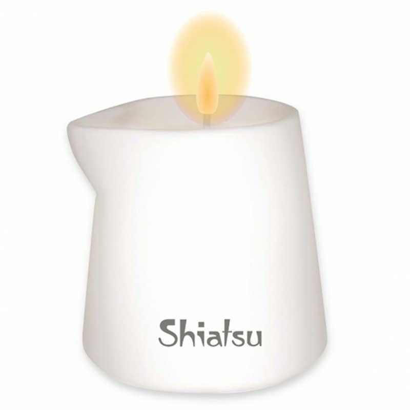 Shiatsu - Ароматизированная массажная свечка, 130 г (малина и ваниль)