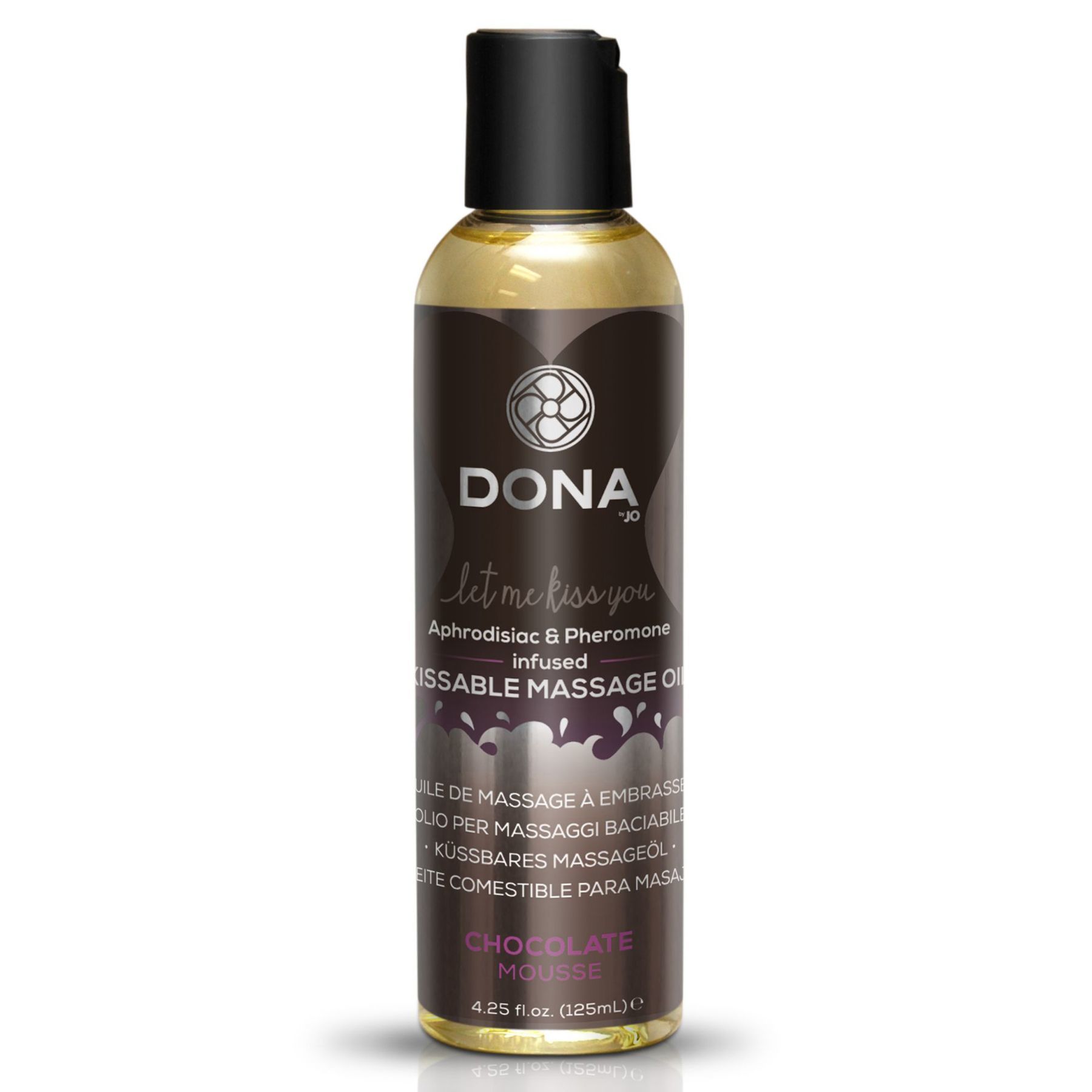 Вкусное массажное масло Dona Kissable Massage Oil, 110 мл (шоколад)