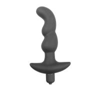 Анальный стимулятор с вибрацией Sexual health and pleasure 11.8 см (чёрный)