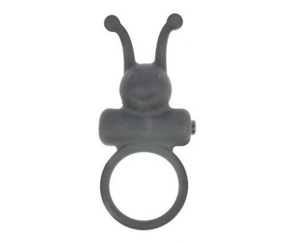 Стимулирующее эрекционное кольцо с вибрацией Sex Expert, 3 см (чёрный) - фото 1