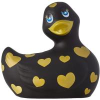 Big Teaze Toys I Rub My Duckie 2.0 Romance Collection вибратор-уточка, 9 см (чёрный с золотистым)