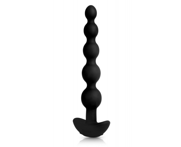 Анальные шарики с вибрацией b-Vibe - Cinco Anal Beads 21 см (чёрный)