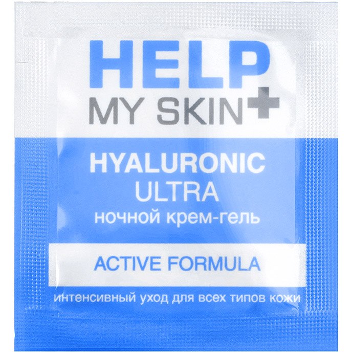 Биоритм Help My Skin Hyaluronic - Ночной крем-гель для лица, 3 г