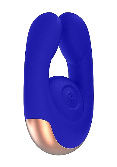 Shotsmedia Elegance Fancy -  Клиторальный стимулятор с двумя моторами, 9.8х5.4 см (синий)