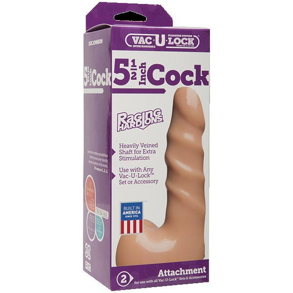 Raging Hard-On Cock - Насадка на пенис, 13,5 см (телесный) - фото 1