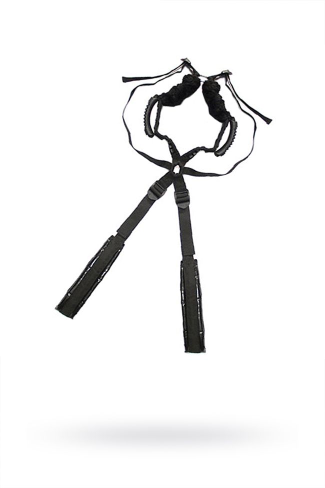Чёрный бондажный комплект Romfun Sex Harness Bondage на сбруе от ero-shop