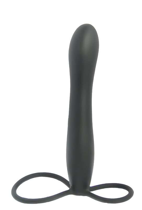 Mojo BlackJack  - Насадка на пенис для двойной стимуляции, 15х2.5 см. - фото 1