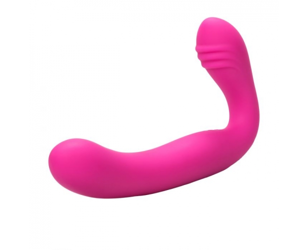 Перезаряжаемый женский страпон ReCNargeable Silicone Love Rider Strapless Strap-On, 19.8 см (розовый) от ero-shop