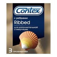 Contex Ribbed крутые презервативы, 3 шт