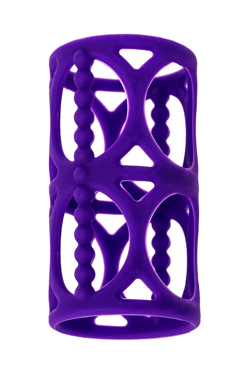 A-toys фиолетовая насадка-сетка на член, 7х3 см от ero-shop