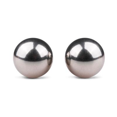 Easytoys Silver Ben Wa Balls - Металлические вагинальные шарики без связки, 1.9 см (серебристый)