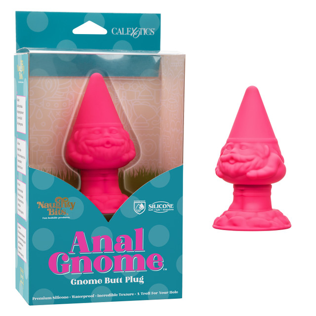 Naughty Bits Anal Gnome - Конусовидная анальная пробка, 10,25 см (розовый)