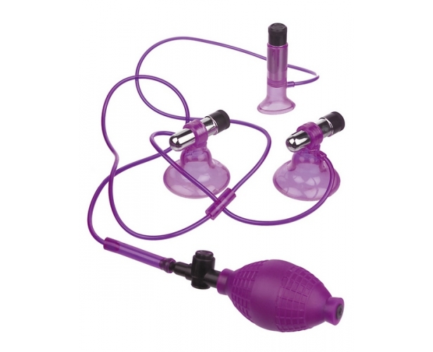 Тройной вибрирующий ороимитатор для женщин (фиолетовый)