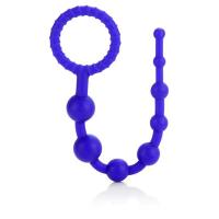 California Exotic Novelties X-10 Beads - Анальная цепочка из силикона, 20.2х2 см (фиолетовый)
