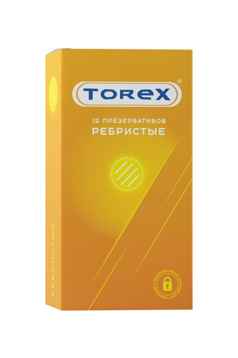 TOREX № 12 - Презервативы ребристые, 18,5 см - фото 1