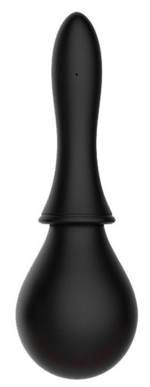 Анальный душ с гладким наконечником 13.5 см (чёрный) от ero-shop