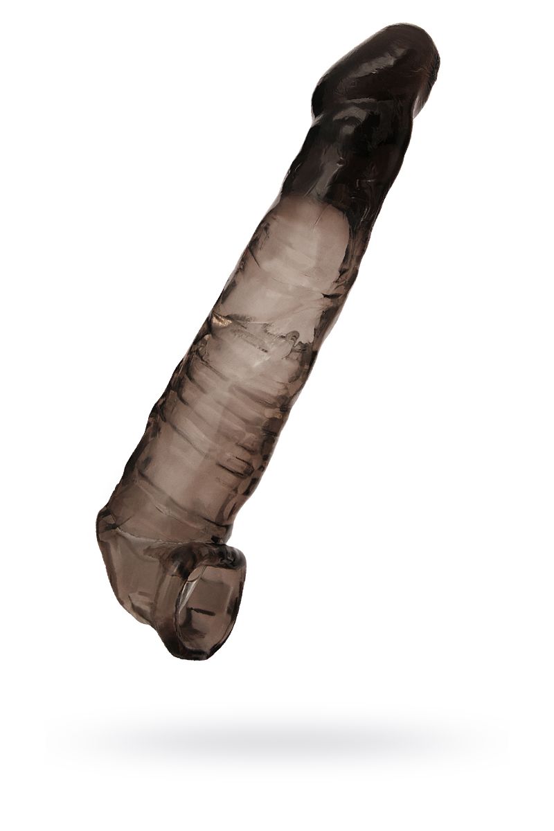 Чёрная насадка на пенис - 22,5 см, +7.5 см к длине от ero-shop