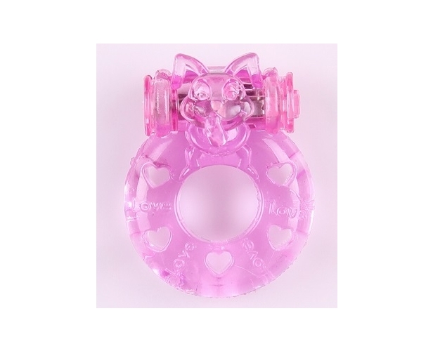 Эрекционное кольцо Задорный кролик (розовый) от ero-shop