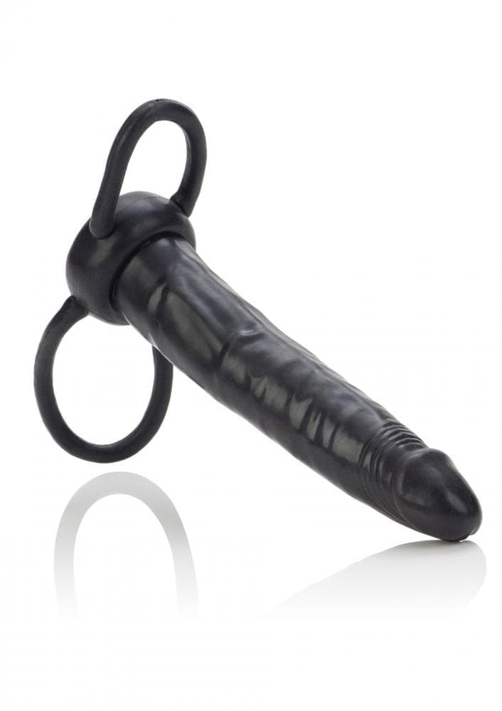 Accommodator Dual Penetrators - Насадка на пенис для анальной стимуляции, 13х3.25 см (черный) - фото 1