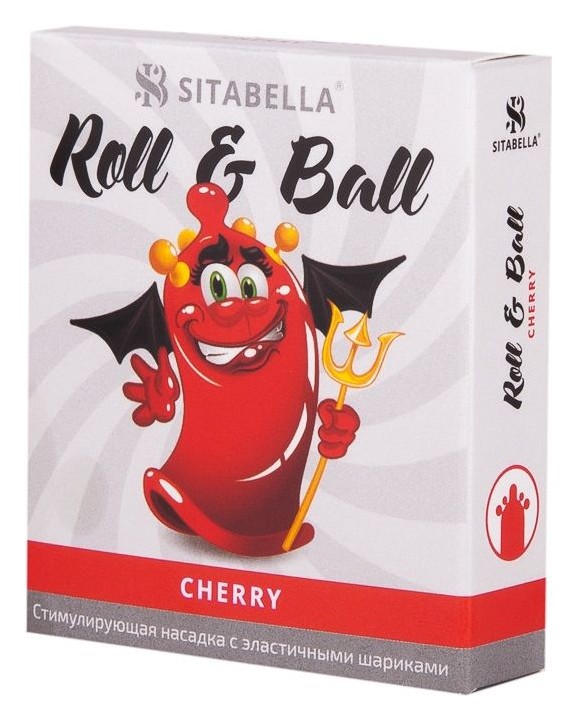 Sitabella Roll Ball Cherry - Стимулирующий насадка с ароматом вишни (1 шт)