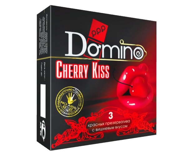 Презервативы DOMINO Cherry Kiss с ароматом, 3 шт.
