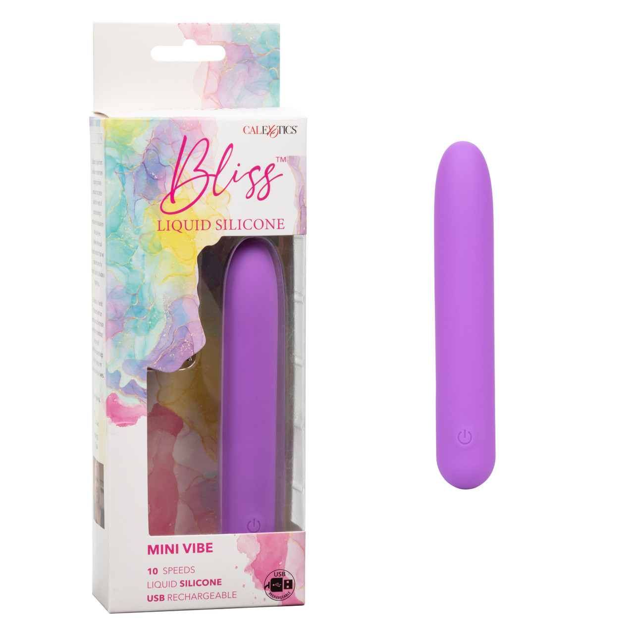 Bliss Liquid Silicone Mini Vibe - Мини вибромассажер, 10 см (фиолетовый) - фото 1