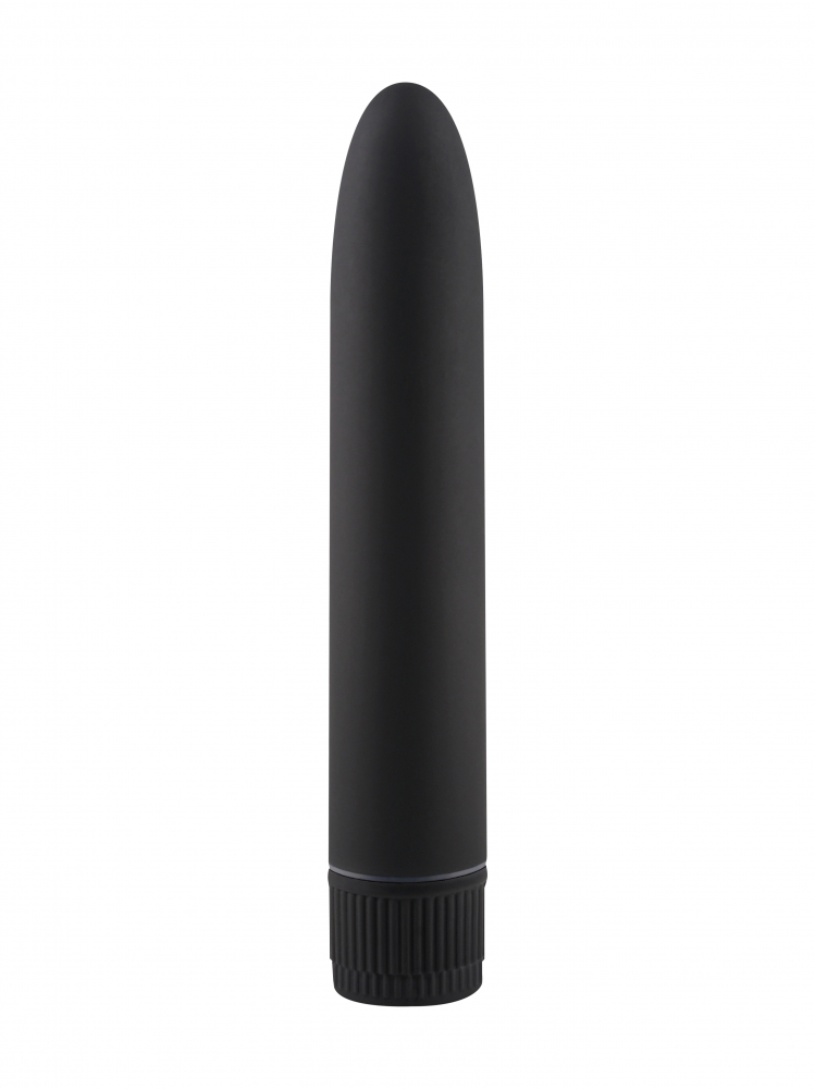 Свободный Ассортимент мультискоростной пластиковый вибратор, 14х2.5 см (чёрный)