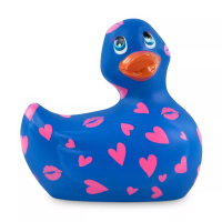 Big Teaze Toys I Rub My Duckie 2.0 Romance Collection вибратор-уточка, 9 см (синий с розовым)