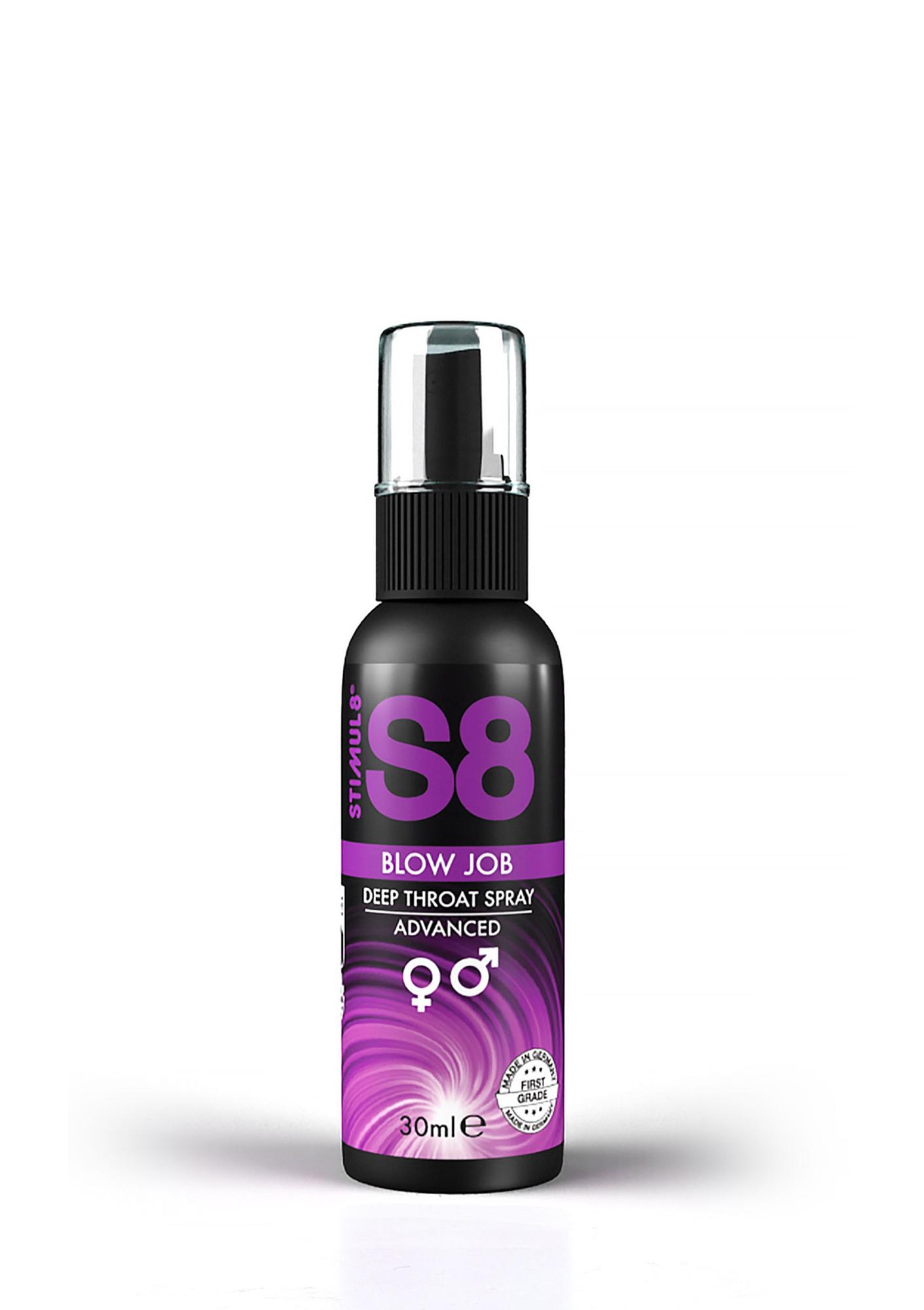 S8 Deep Throat Spray - Лубрикант со вкусом мяты, 30 мл - фото 1